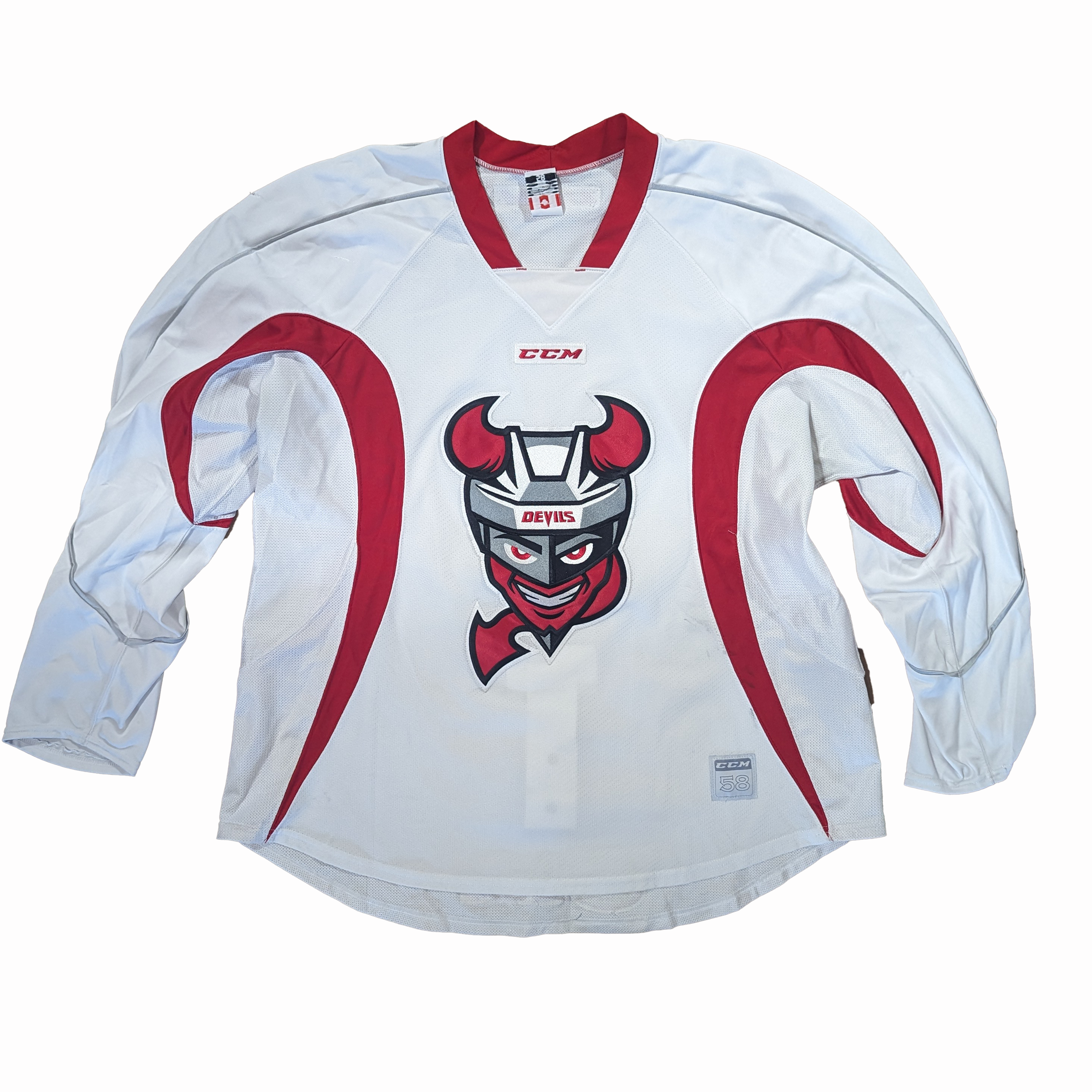 AHL - Maillot d'entraînement CCM d'occasion - Devils de Binghamton (blanc)